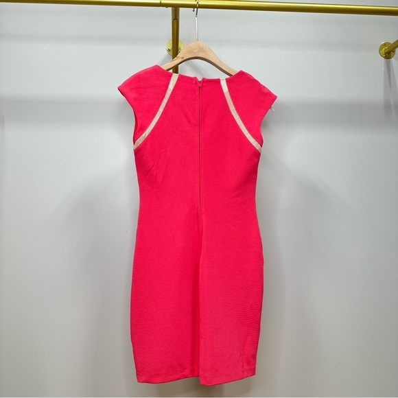 Jodi Kristopher Pink Fitted Pattern Mini Dress - Picture 2 of 7